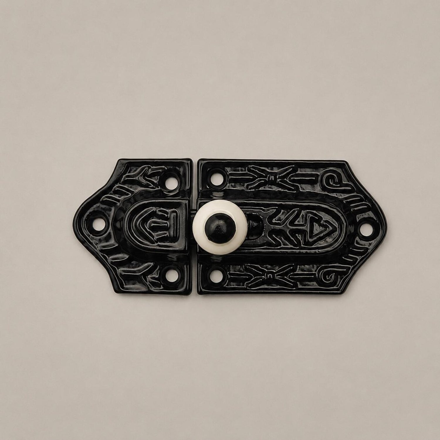 Black Cast Iron Decorative Cabinet Latch