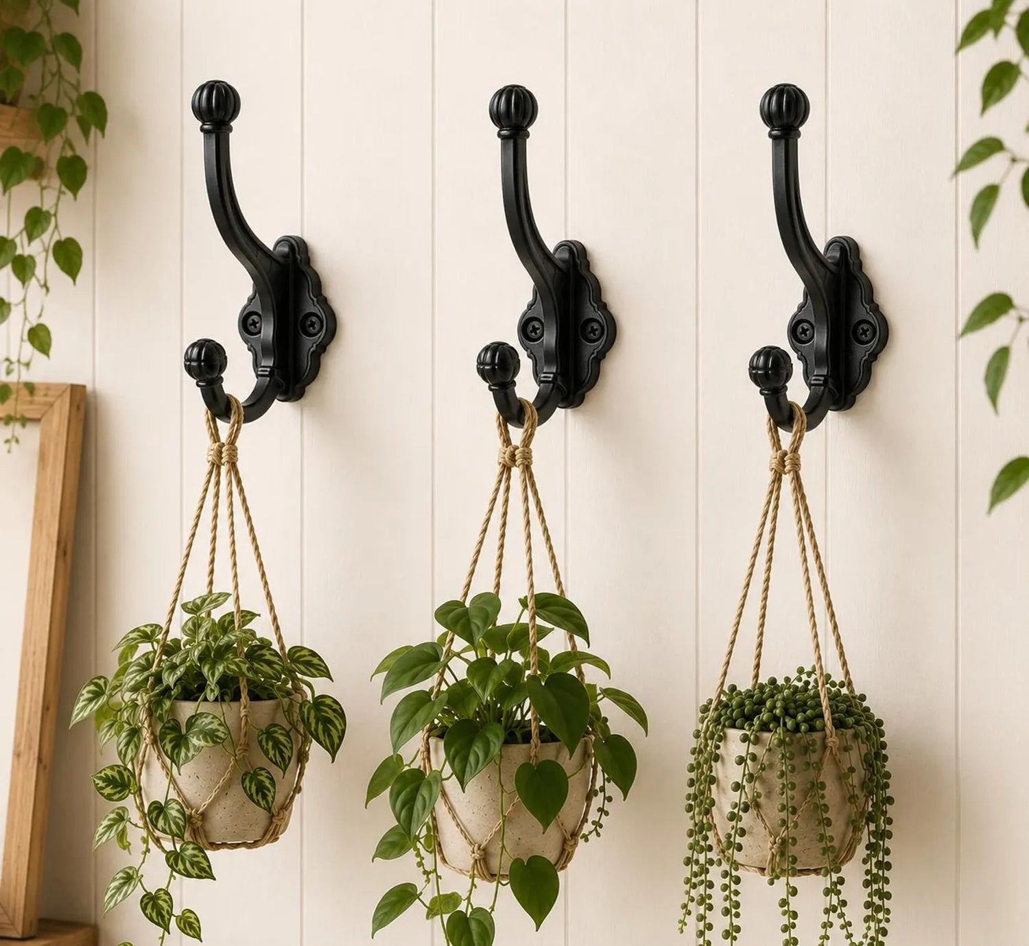 Vintage Black Metal Wall Hook