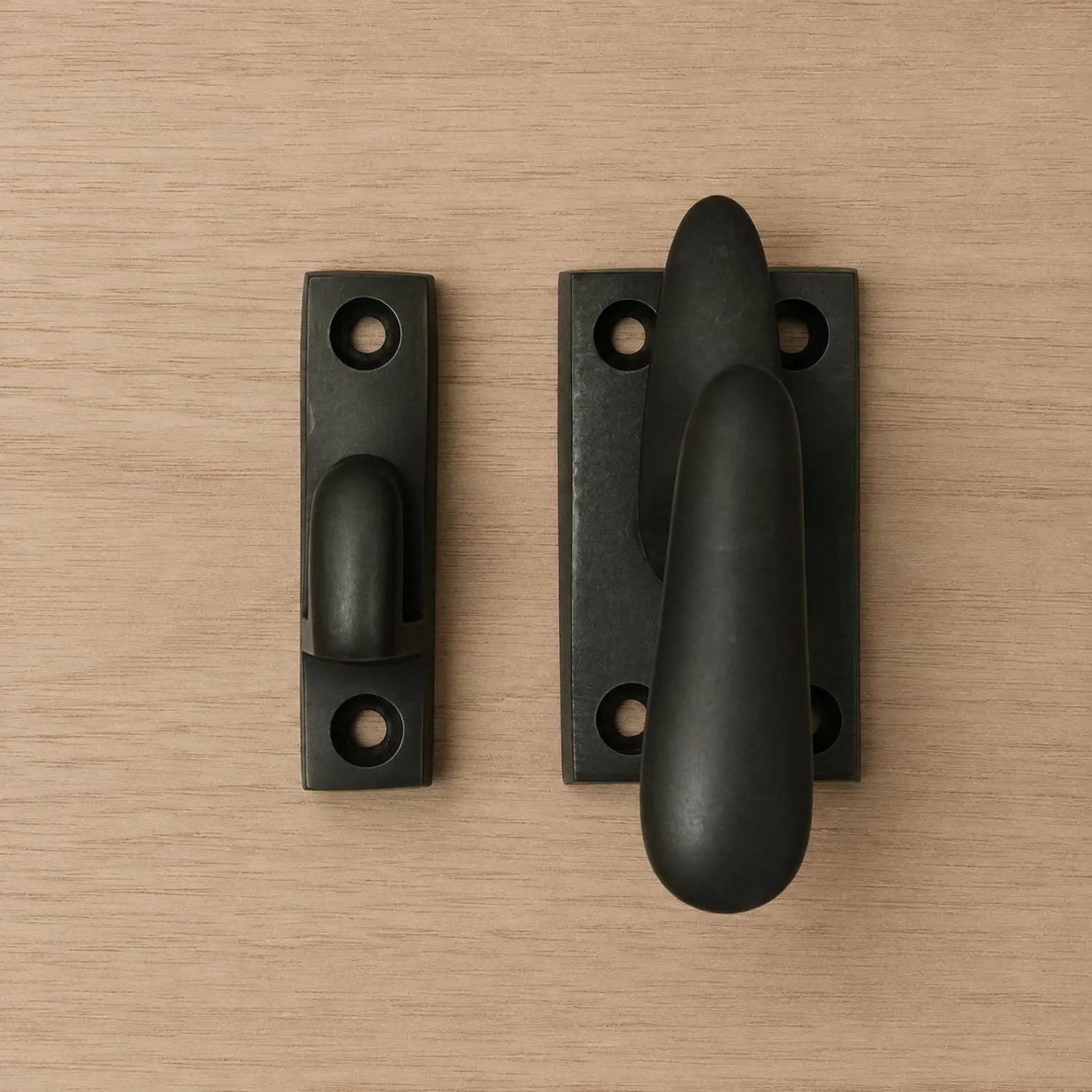 Matte Black Sash Window Fastener Lock