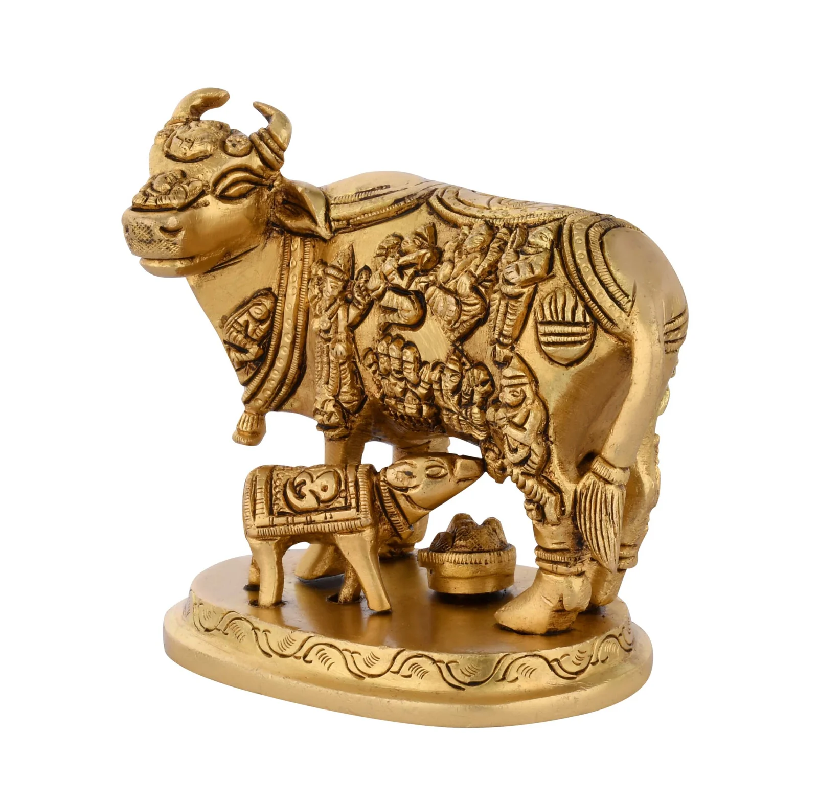 Cow and Calf Idol for Pooja