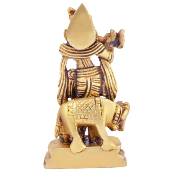 Lord Krishna Statue with Cow