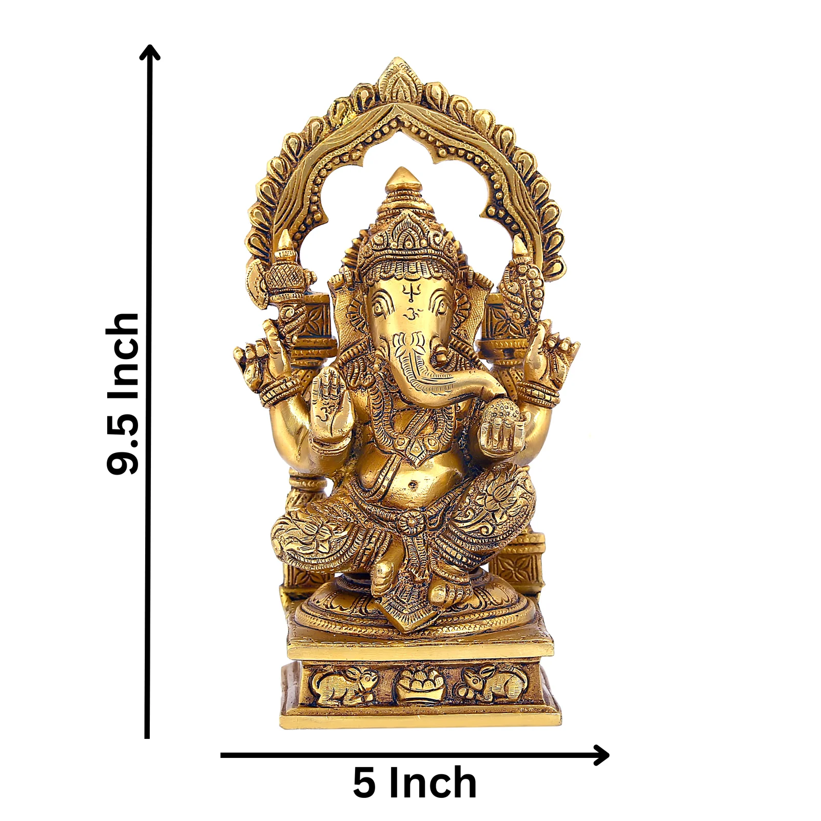 Brass Ganpati Idol for Pooja