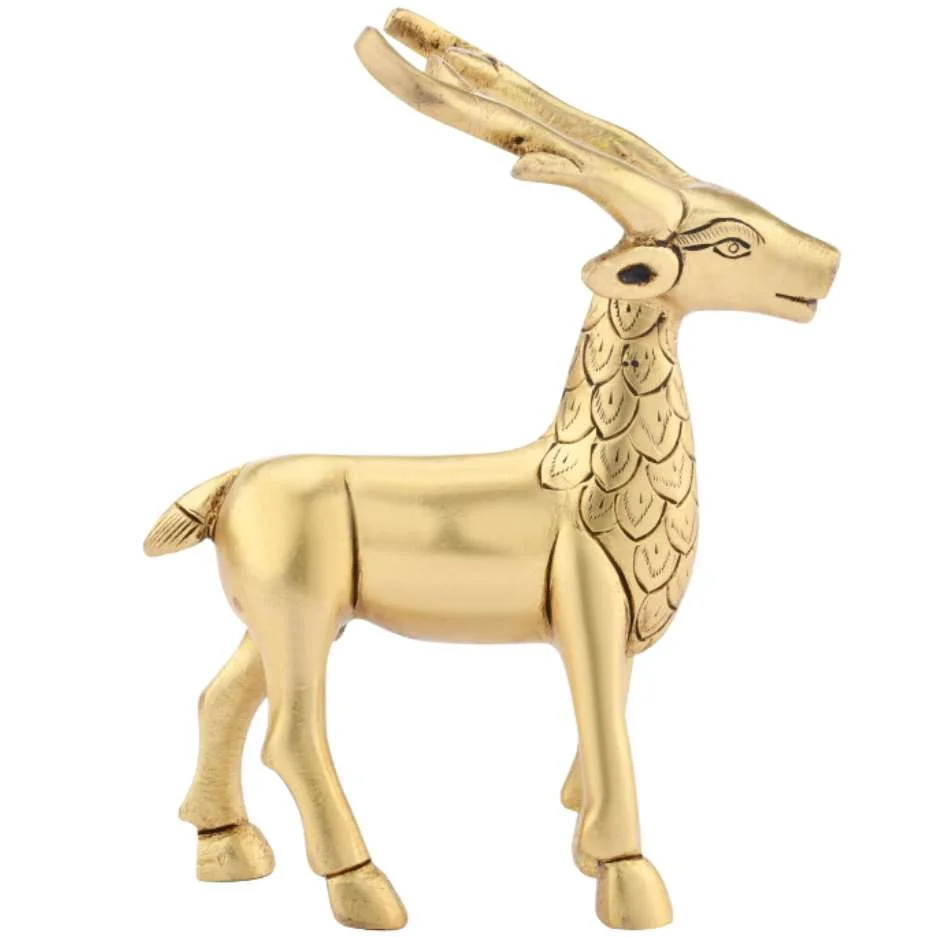 Brass Deer Statue Gift Idea