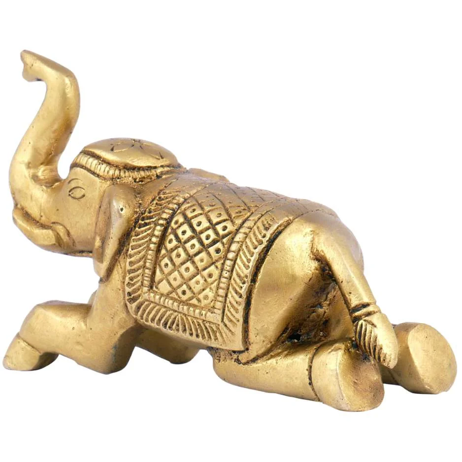 Brass Elephant Statue for Home