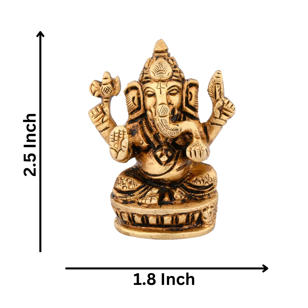 Brass Ganpati Bappa Murti