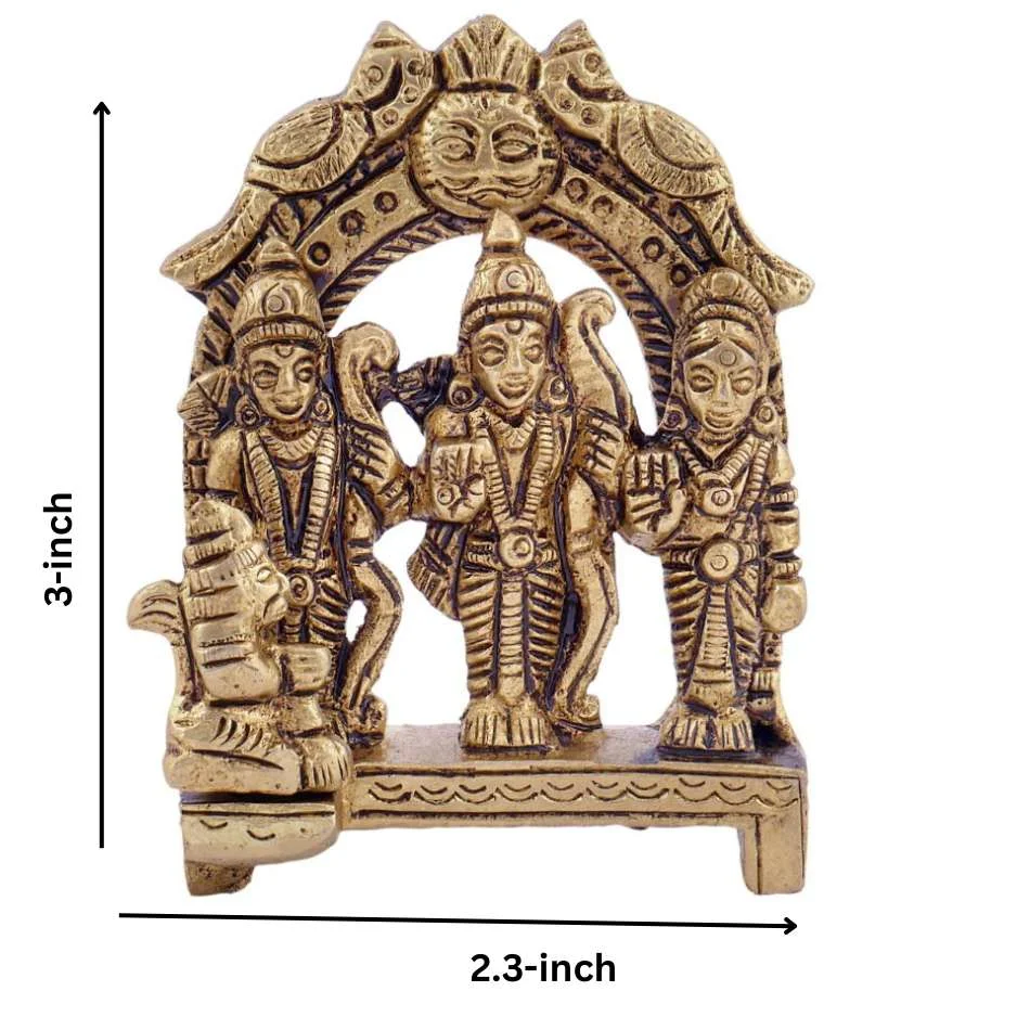 Sacred Brass Ram Darbar Statue