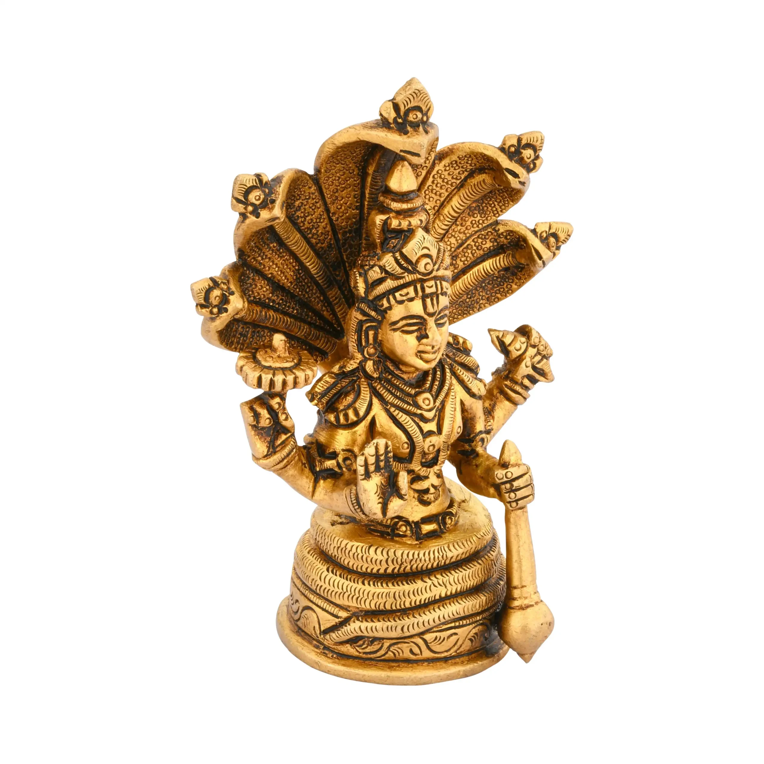 Sheshnaag Vishnu Brass Sculptures