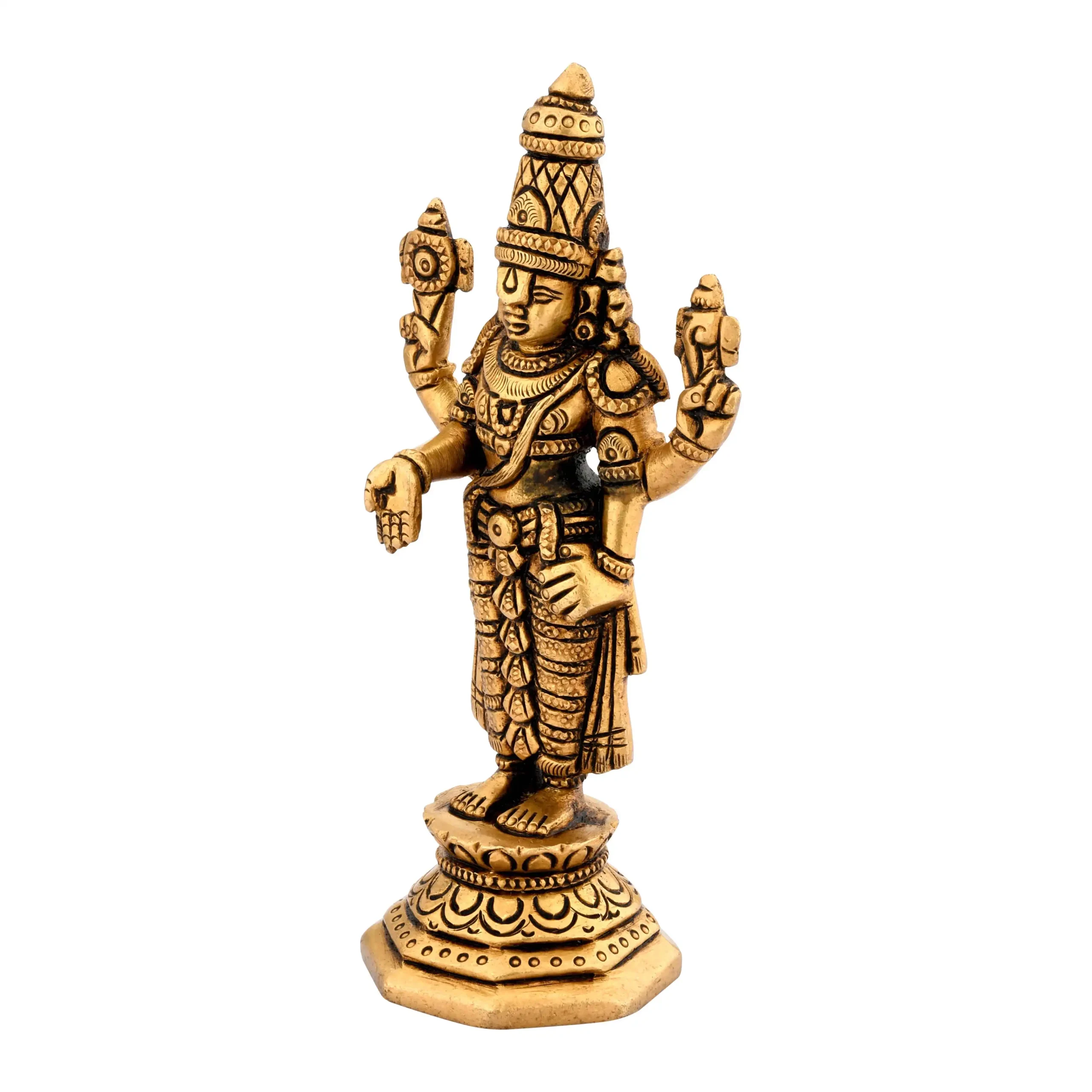 Tirupati Balaji Brass Idol for Worship