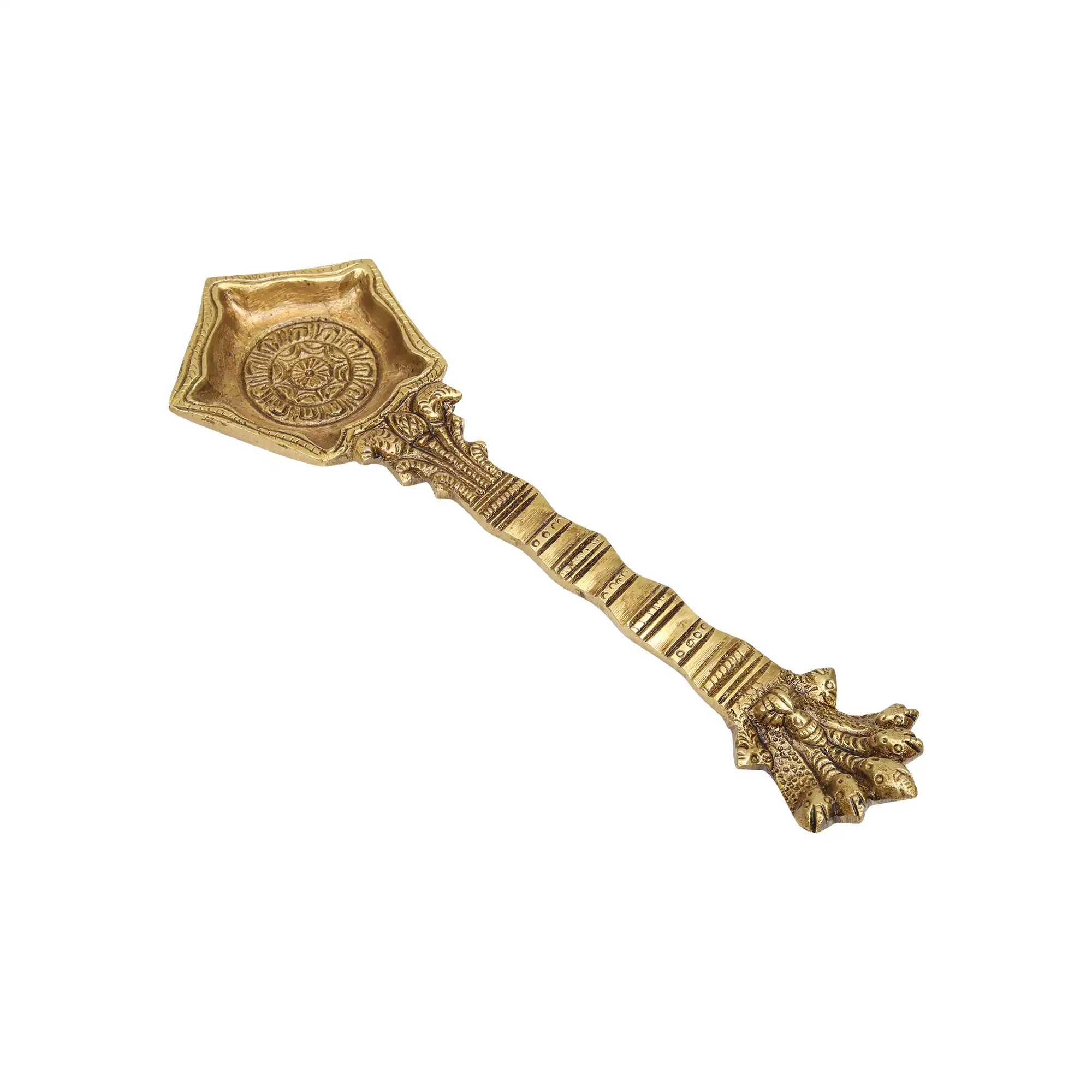 Elegant Brass Spoon for Pooja and Worships