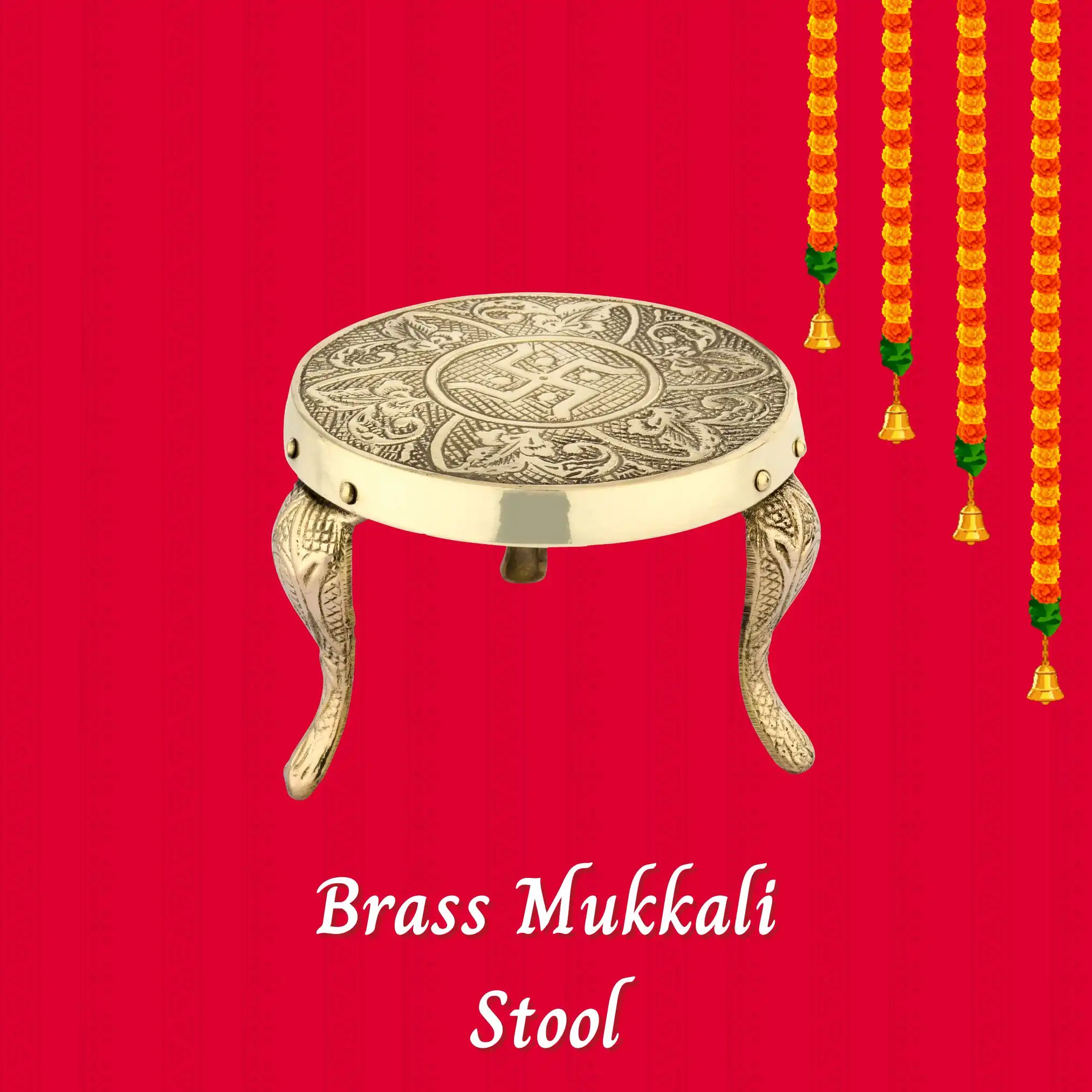 Traditional Mukkali Stand Handcrafted Home Decor