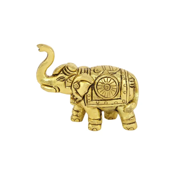 Brass elephant statue