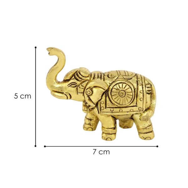 Brass elephant statue