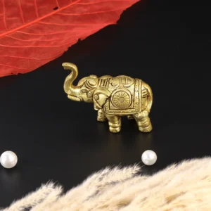 Brass elephant statue