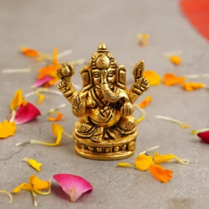 Brass ganesha murti