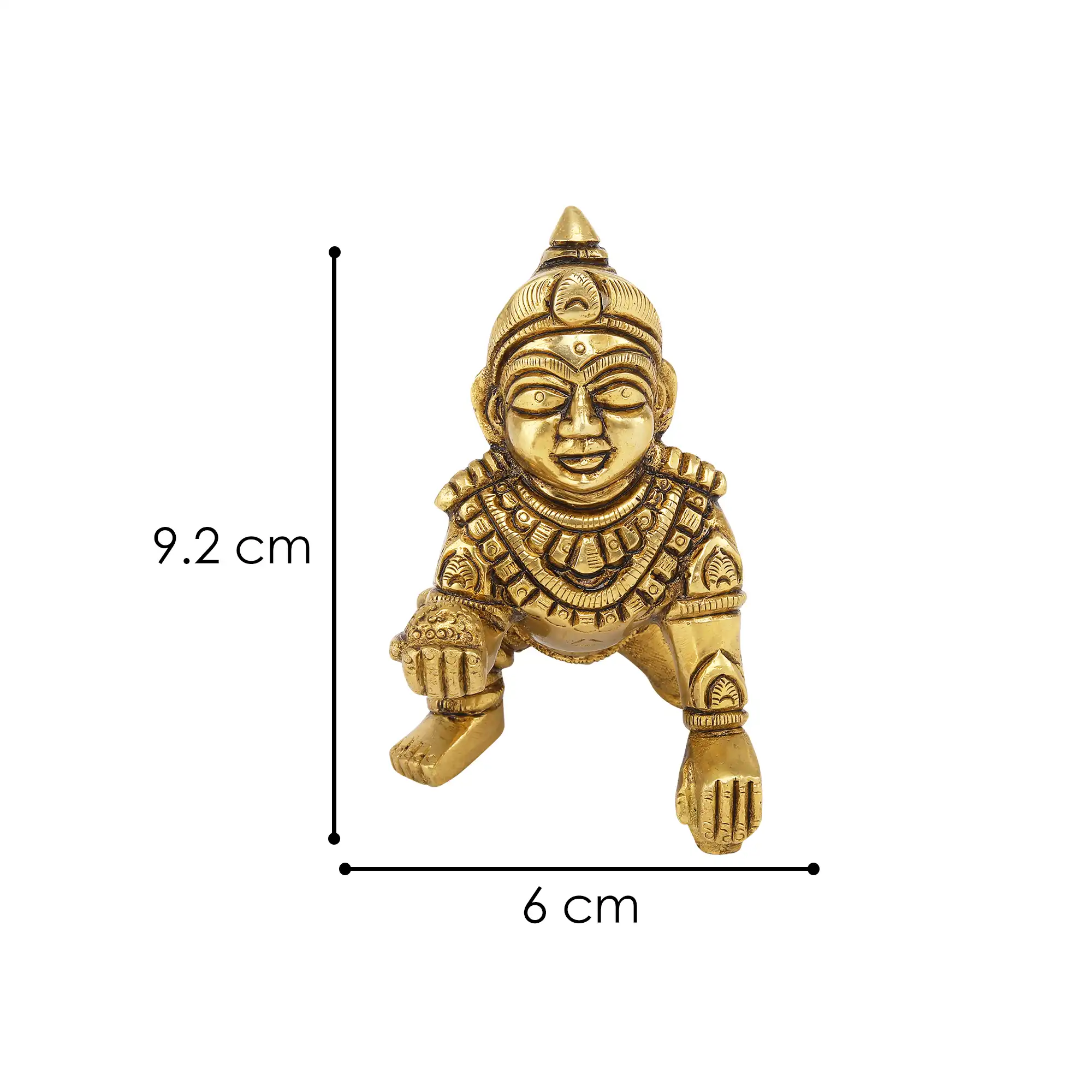 Brass laddu gopal murti