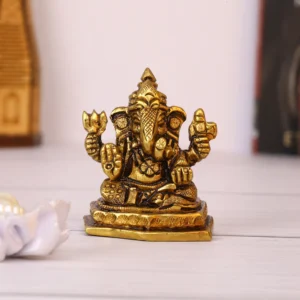 brass ganesha idol for home