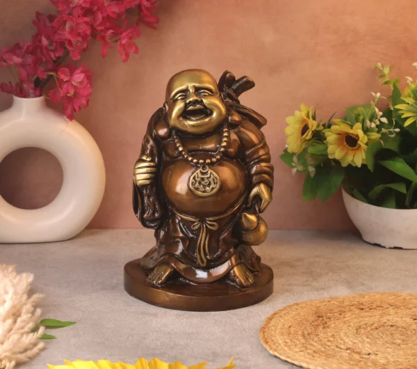 brass laughing buddha