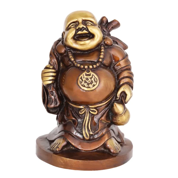 brass laughing buddha