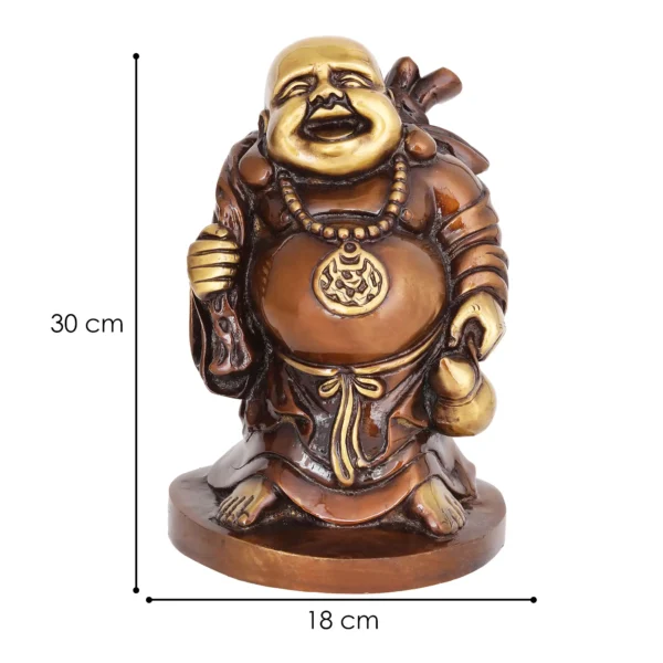 brass laughing buddha