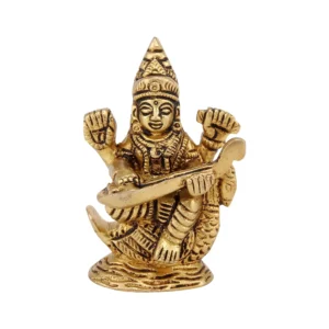 brass saraswati idol