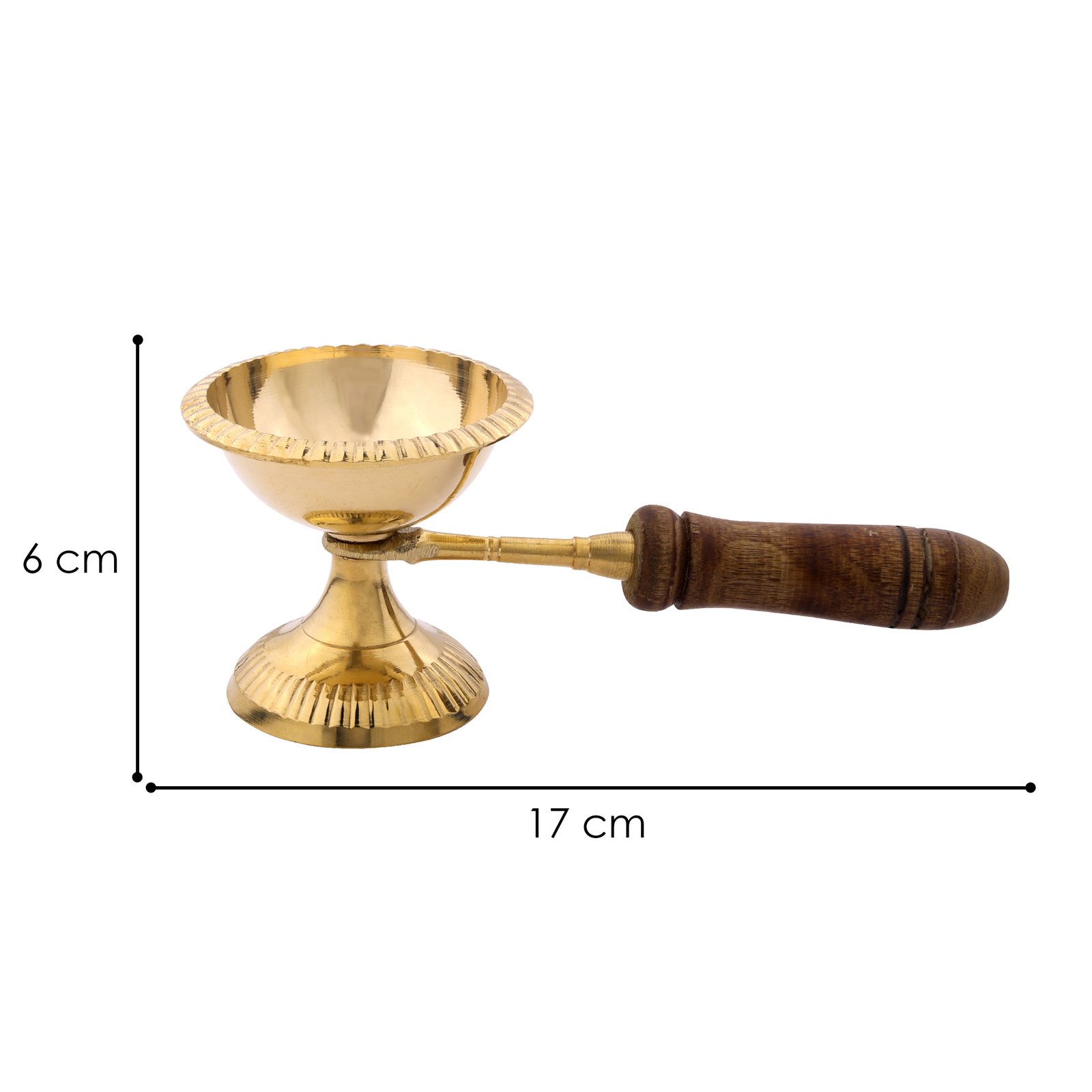 Dhoop Dani Brass Incense Burner for Home