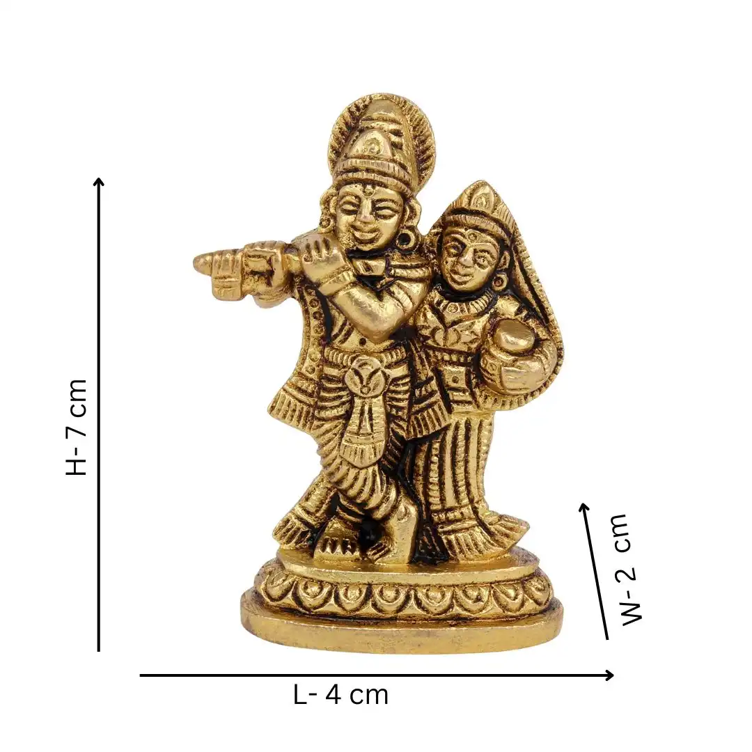 Radha Krishna Murti Brass radha krishna statue