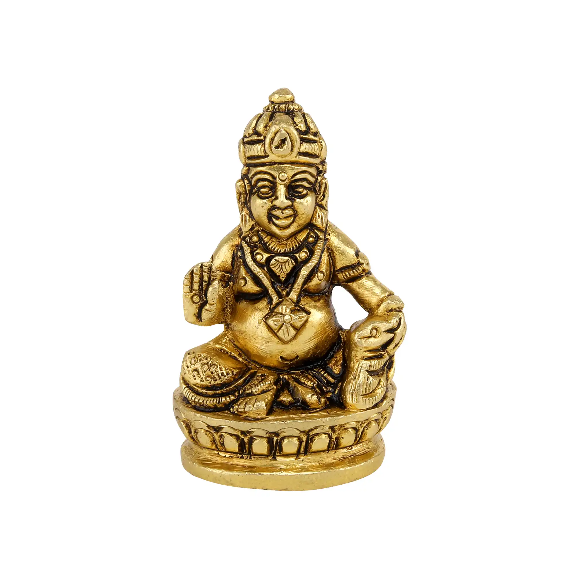 Elegant Brass kuber murti Prosperity & Abundance in Divine Art