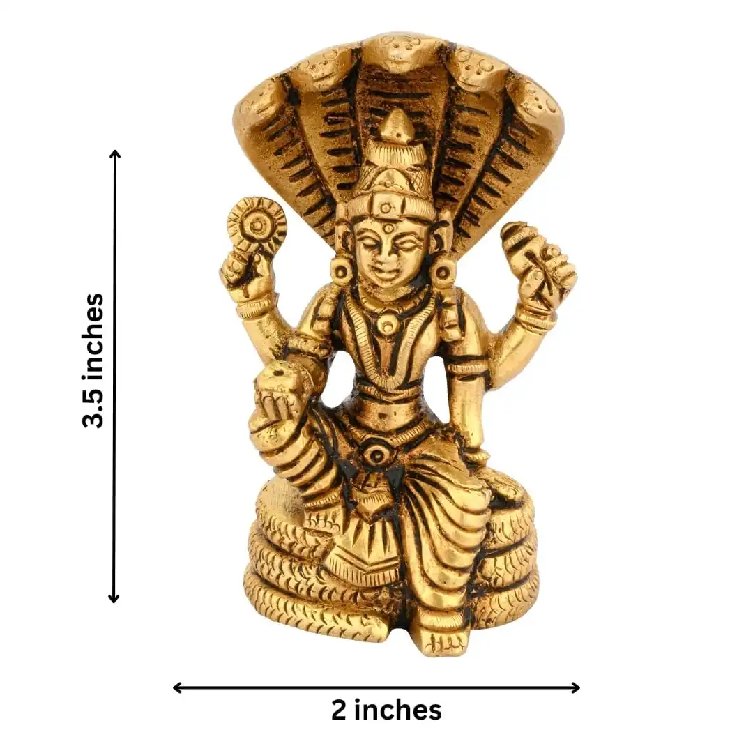 Handcrafted Brass Lord Vishnu Murti for Home Decor & Worship